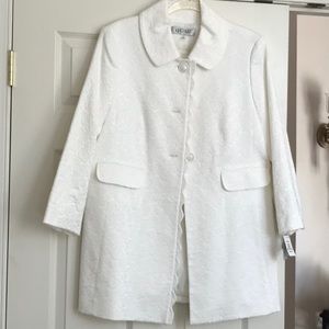 Kasper white blazer NWT
